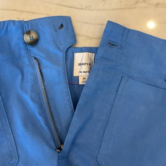 Anthropologie Maeve Colette Cropped Women’s Size 28 Wide Leg Crop Pants NWT - Picture 6 of 10